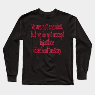 Blackout Tuesday Long Sleeve T-Shirt